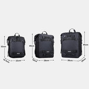 Rhinowalk Multi-Function Motorcycle Rear Seat Bag Combination Rear Shelf Pannier, Colour: Black 30L