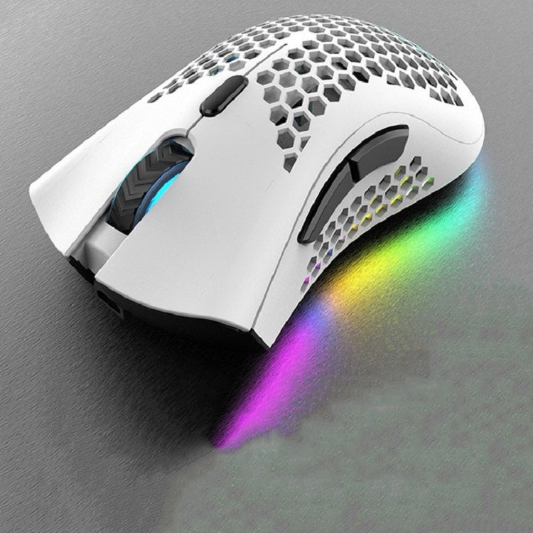 K-Snake BM600 1600 DPI 7-keys Hollow Lightweight Wireless Charging RGB Colorful Gaming Mouse(Wireless BM600 White) - free shipping - PMC Jewellery - Order now!