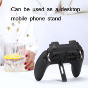 H10 3 in 1 Plug-in Type Dual Fan Cooling Gamepad Game Auxiliary Button Grip with Stand