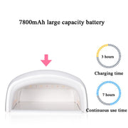 S10 48W Nail Lamp Wireless Phototherapy Lamp Rechargeable Nail Phototherapy Machine,US Plug