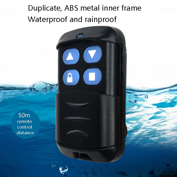 2 PCS Electric Roller Shutter Water-resistant Copy Universal Remote Controller Garage Door Remote Control Key(433MHz)