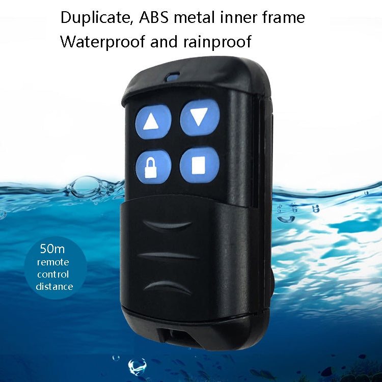 2 PCS Electric Roller Shutter Water-resistant Copy Universal Remote Controller Garage Door Remote Control Key(433MHz)