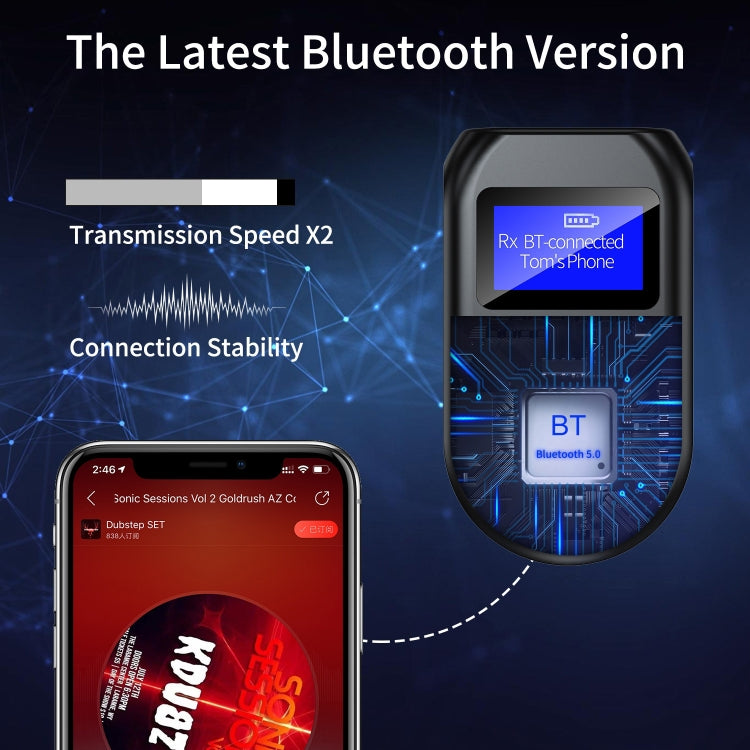 BT-11 Bluetooth 5.0 Audio Launch Reception Call Three-In-One TV Computer Game Music Bluetooth Adapter - free shipping - PMC TechLife - Order now!