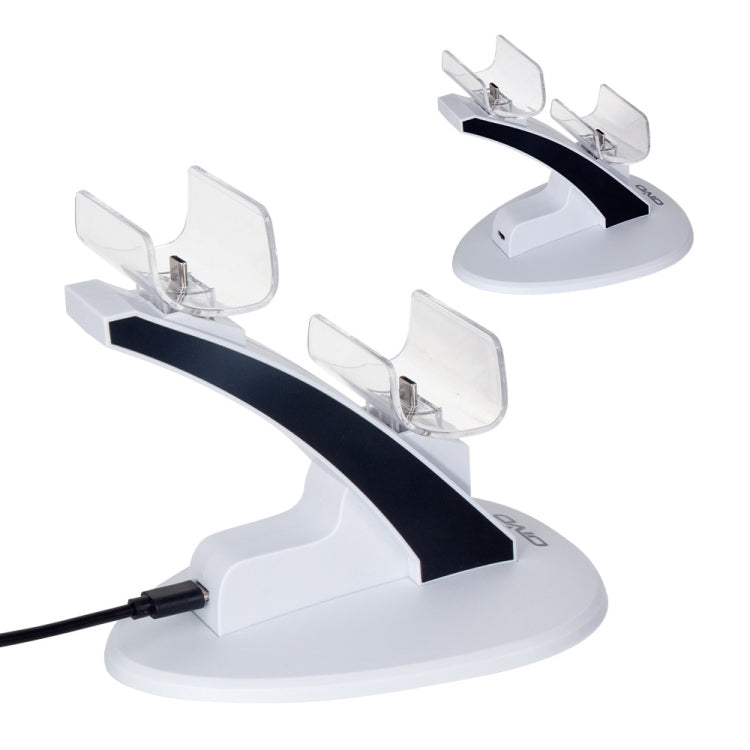 OIVO IV-P5234 Gamepad Aircraft Two-Seater Charger For PS5(White) - Charger & Power by OIVO | Online Shopping South Africa | PMC Jewellery | Buy Now Pay Later Mobicred
