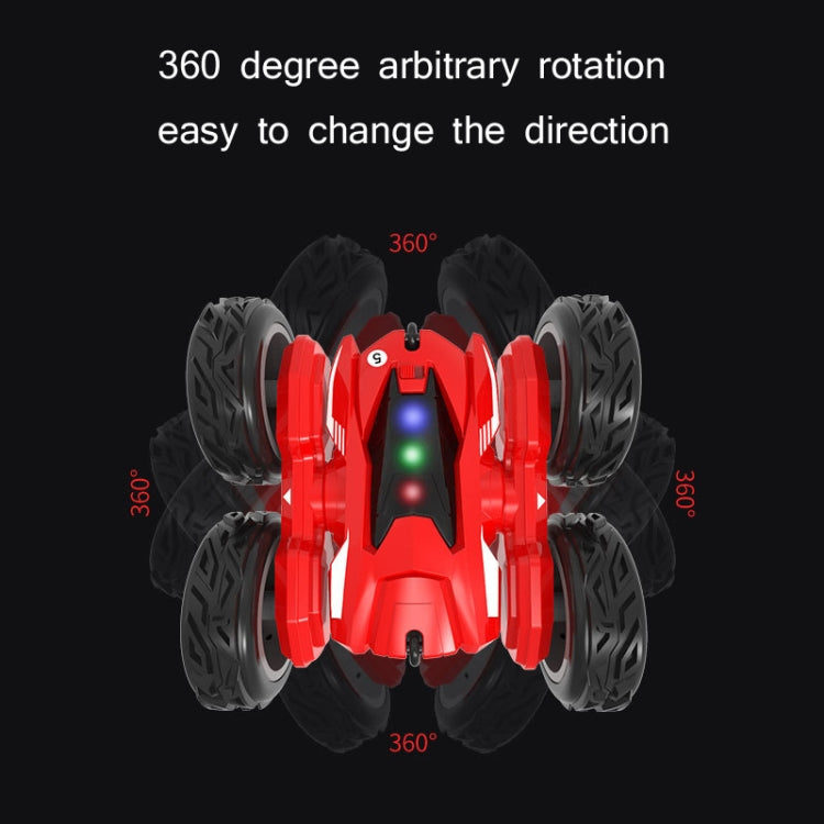 Stunt Deformation High-Speed Electric Remote Control Car Double-Sided Off-Road Tumbling And Twisting Toy Car(Red) - free shipping - PMC Jewellery - Order now!