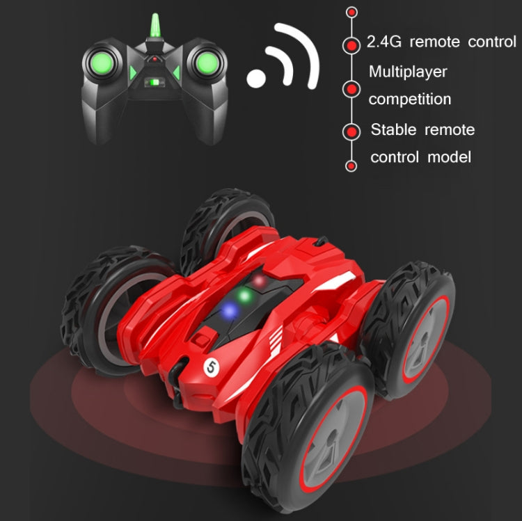 Stunt Deformation High-Speed Electric Remote Control Car Double-Sided Off-Road Tumbling And Twisting Toy Car(Red) - free shipping - PMC Jewellery - Order now!