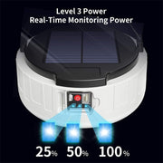 HB208 Solar Power 100W 37 LED Household Emergency Light Mobile Night Market Light Camping Light
