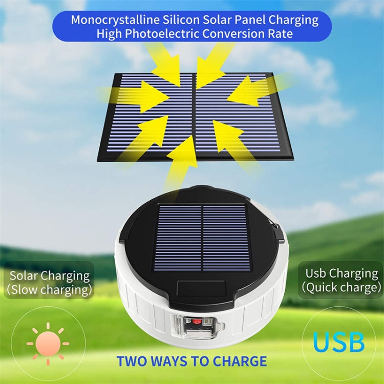 HB208 Solar Power 100W 37 LED Household Emergency Light Mobile Night Market Light Camping Light