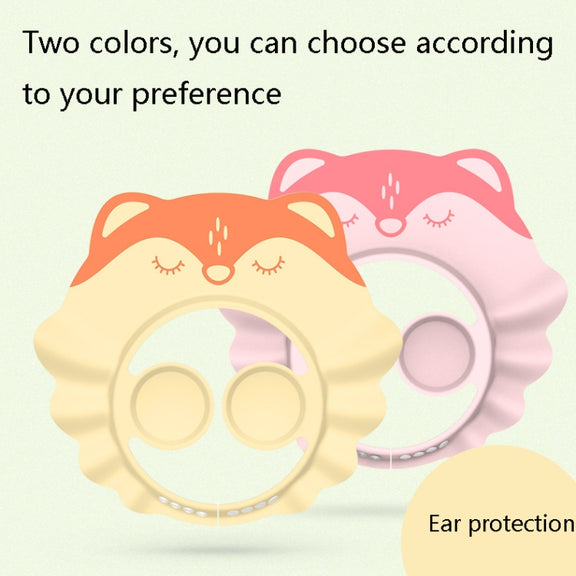 3 PCS JC510 Baby Shampoo Shower Cap Adjustable Cute Cartoon Children Bath Cap(Light Pink)