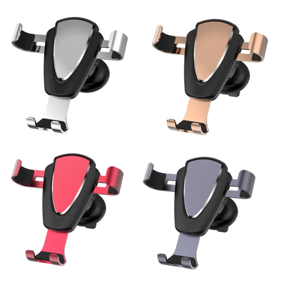 Multifunctional Mobile Phone Holder With Car Air Outlet Car Navigation Support Frame(Tyrant Gold)