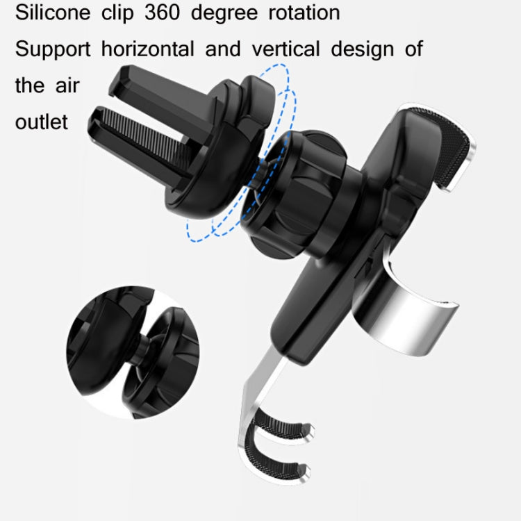 Multifunctional Mobile Phone Holder With Car Air Outlet Car Navigation Support Frame(Dark Gray) - free shipping - PMC Jewellery - Order now!