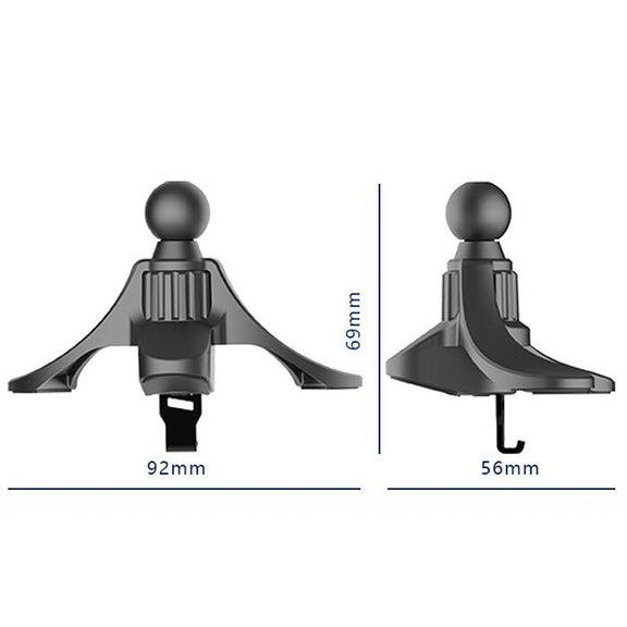 3 PCS A-004 Car Mobile Phone Bracket Air Outlet Hook Accessories(Black)
