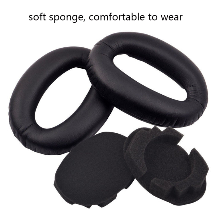2 PCS Headset Comfortable Sponge Cover For Sony WH-1000xm2/xm3/xm4, Colour: (1000X / 1000XM2)Black Lambskin - Earmuff & Pad by PMC TechLife | Online Shopping South Africa | PMC TechLife