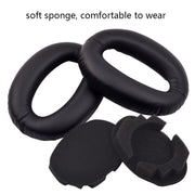 2 PCS Headset Comfortable Sponge Cover For Sony WH-1000xm2/xm3/xm4, Colour: (1000XM4)Black Protein
