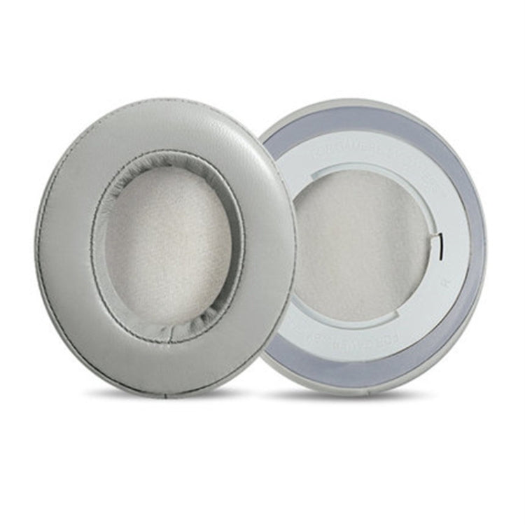 2 PCS Headset Sponge Case For Razer BlackShark V2/V2X/V2SE, Colour: Ellipse Lambskin(Gray Paper Grary Net) - Earmuff & Pad by PMC TechLife | Online Shopping South Africa | PMC TechLife