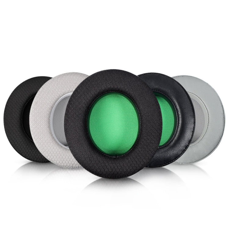 2 PCS Headset Sponge Case For Razer BlackShark V2/V2X/V2SE, Colour: Ellipse Lambskin(Gray Paper Grary Net) - Earmuff & Pad by PMC TechLife | Online Shopping South Africa | PMC TechLife