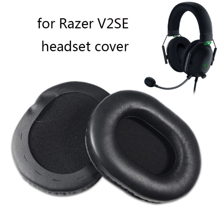 2 PCS Headset Sponge Cover For Razer V2, Colour: Black Lambskin - Earmuff & Pad by PMC TechLife | Online Shopping South Africa | PMC TechLife
