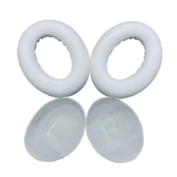 2 PCS Headest Sponge Cover Earmuffs with Cushion For BOSE NC700(White)