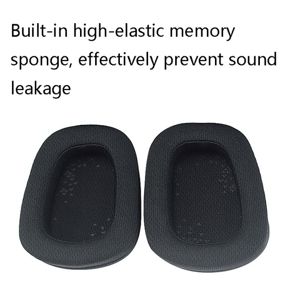 1 Pairs D0005 Headphone Sponge Cover Headphone Earmuffs Head For Logitech G633 / G933 / G933S, Colour: Net Cloth