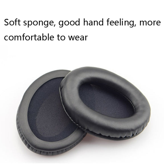 1 Pairs Headset Sponge Cover Ear Pad Leather Case For Kingston Cloud Silver II, Colour: Grid