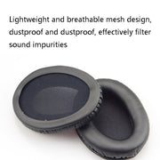 1 Pairs Headset Sponge Cover Ear Pad Leather Case For Kingston Cloud Silver II, Colour: Grid