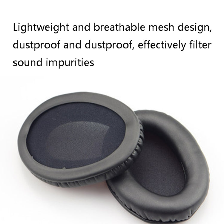 1 Pairs Headset Sponge Cover Ear Pad Leather Case For Kingston Cloud Silver II, Colour: Grid