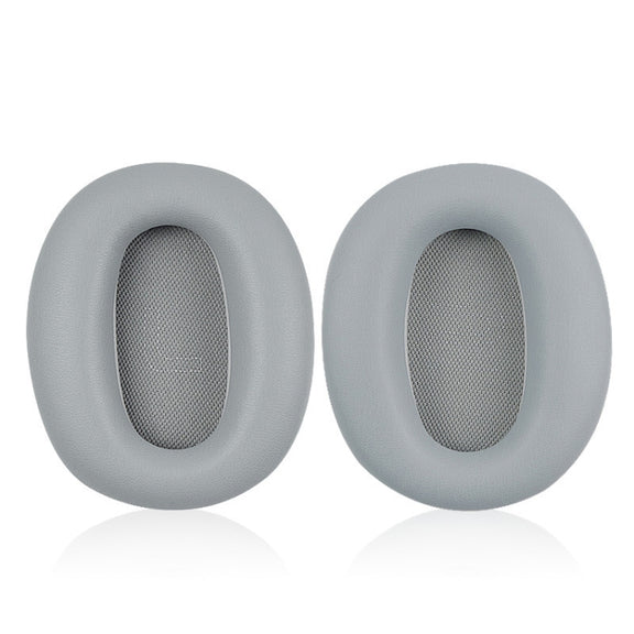 1 Pair Protein Skin Leather Headest Sponge Earmuffs For Edifier W820BT / W808BT / K815 / K815PG1 / H840 / K800 / K830(Gray)