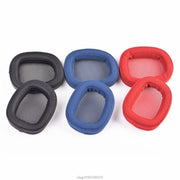 2 PCS Suitable for Logitech G433 G Pro Headphone Cover Sponge Cover Earmuffs(Red Grid)