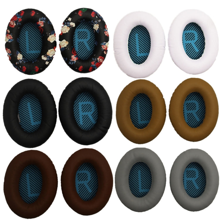 2 PCS Headset Sponge Cover For BOSE QC15 / QC3 / QC2 / QC25 / AE2 / AE2i(Print Color + Blue LR) - Earmuff & Pad by PMC TechLife | Online Shopping South Africa | PMC TechLife