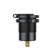 Car Motorcycle Ship Modified With Colorful Screen Display USB Dual QC3.0 Fast Charge Car Charger, Model: P20-A With Terminal
