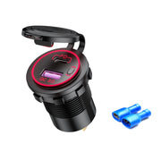 Car Motorcycle Ship Modified USB Charger Water-resistant PD + QC3.0 Fast Charge, Model: Red Light With Terminal