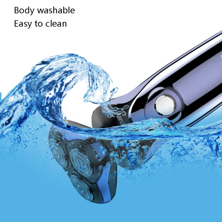Sportsman SM-530 Electric Men Shaving Knife Multi-Function Base Charging Digital Water Washing Razor, Specification: US Plug(Purple) - free shipping - PMC TechLife - Order now!