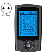 24-Mode Digital Electronic Pulse Massager Intelligent Whole Body Physical Therapy Meridian Massager, Specification: EU Plug(Black)