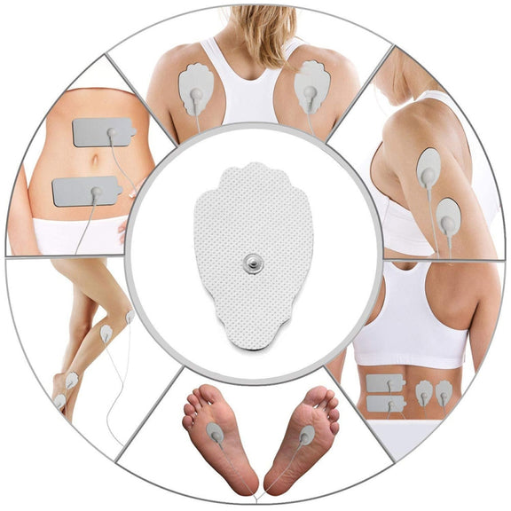 24-Mode Digital Electronic Pulse Massager Intelligent Whole Body Physical Therapy Meridian Massager, Specification: EU Plug( Silver)