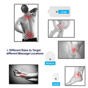 24-Mode Digital Electronic Pulse Massager Intelligent Whole Body Physical Therapy Meridian Massager, Specification: AU Plug( Silver)