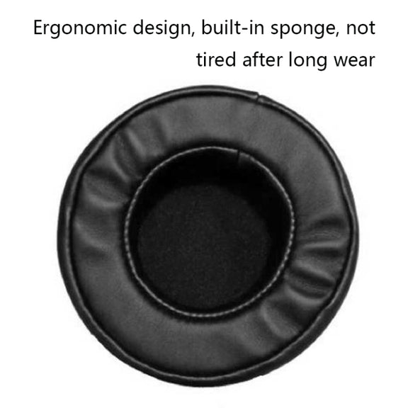 2 PCS For ZIDLI ZH17 Thickened Sponge Headset Cover(Black)