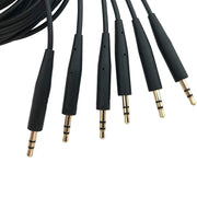 2 PCS 3.5mm To 2.5mm Audio Cable For Bose QC25 / QC35 / Soundtrue / SoundLink / OE2(Black)