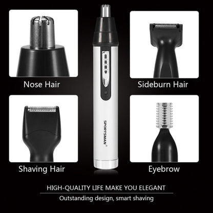 SPORTSMAN SM-418 Electric Mini Shaving Eyebrows Hair Nose Hair Trimmer USB(White) - free shipping - PMC Jewellery - Order now!