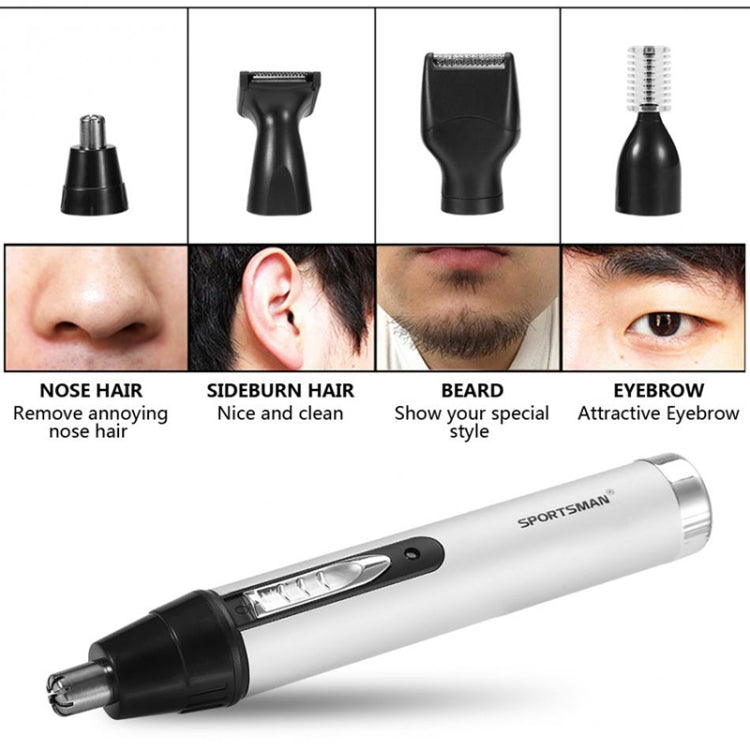 SPORTSMAN SM-418 Electric Mini Shaving Eyebrows Hair Nose Hair Trimmer USB(White) - free shipping - PMC Jewellery - Order now!