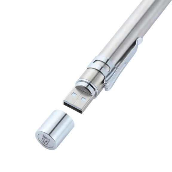 Flashlight Pupil Pen Light Yellow White Dual Light Source Dental Light LED Stainless Steel Morning Inspection Light(Silver)