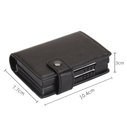 Dual Card Aluminum Alloy Card Box RFID Anti-Theft Wallet(Mad Horse Black) - free shipping - PMC Jewellery - Order now!