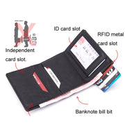 RFID Anti-Theft Aluminum Alloy Card Case(Crocodile Black)