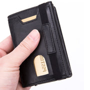 RFID Anti-Theft Aluminum Alloy Card Case(Crocodile Black)