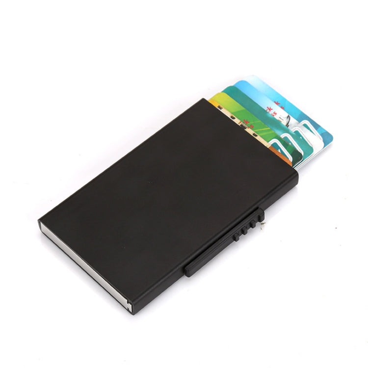 RFID Anti-Theft And Anti-Magnetic Aluminum Alloy Credit Card Case(Black) - free shipping - PMC TechLife - Order now!