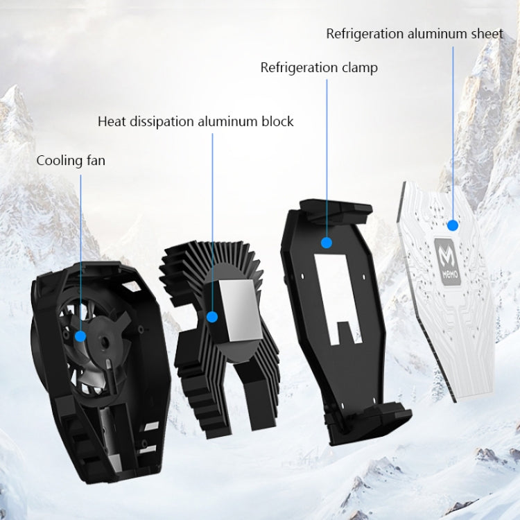MEMO DL06 Semiconductor Cooling Mobile Phone Radiator with Colorful Lights - Cooling Fan Radiator by PMC TechLife | Online Shopping South Africa | PMC TechLife