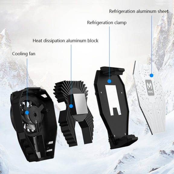 MEMO DL06 Semiconductor Cooling Mobile Phone Radiator with Colorful Lights