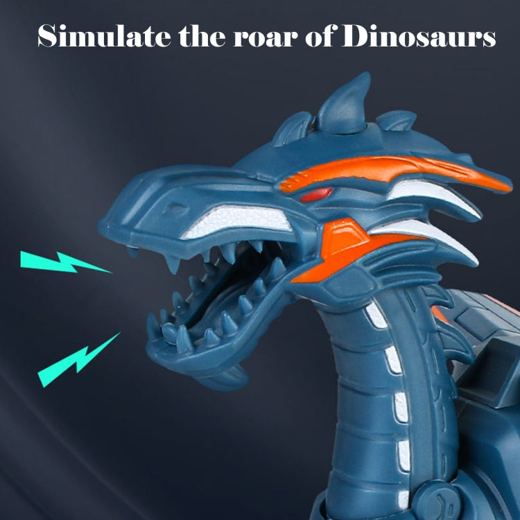 Electric Mechanical Dinosaur Toy Simulation Animal Toy Multifunctional Sound And Light Toy, Style: Spray-Blue - free shipping - PMC TechLife - Order now!