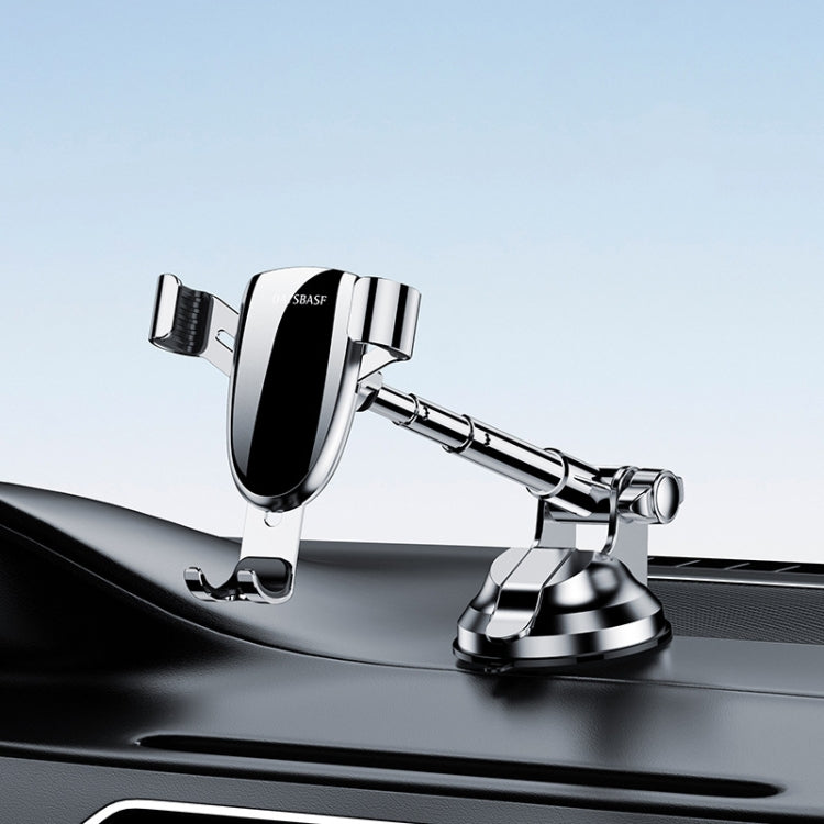 OATSBASF 03513 Phone Car Magnetic Telescopic Bracket Suction Cup Type Navigation Mobile Phone Bracket(Graphite Black) - Universal Car Holders by OATSBASF | Online Shopping South Africa | PMC TechLife | Buy Now Pay Later Mobicred