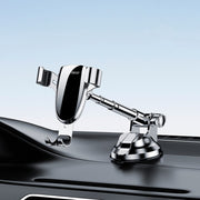 OATSBASF 03513 Phone Car Magnetic Telescopic Bracket Suction Cup Type Navigation Mobile Phone Bracket(Graphite Black)