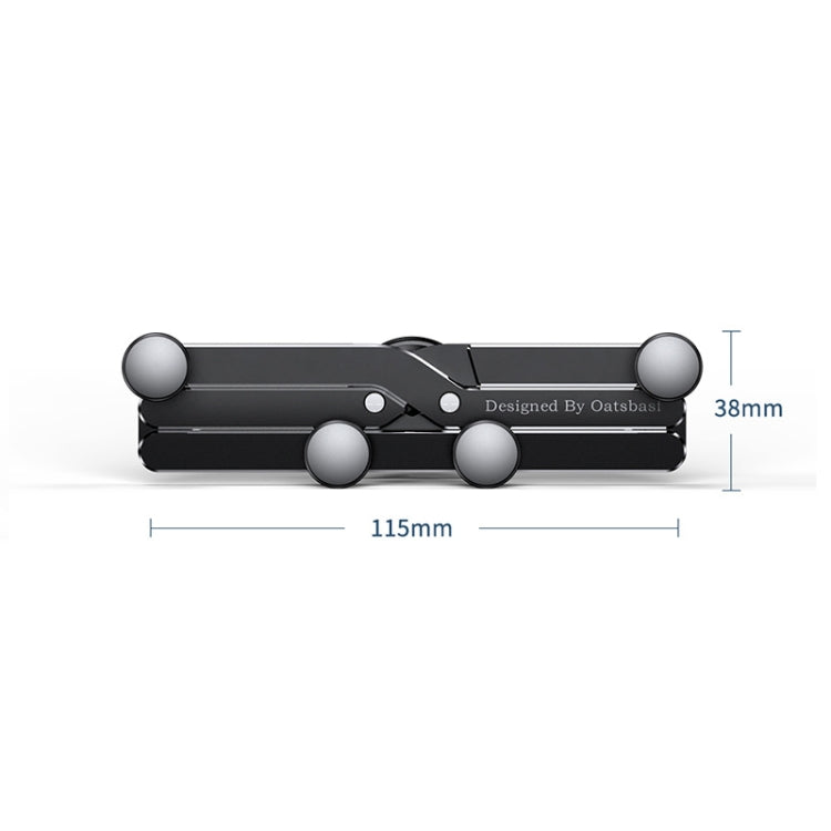 Oatsbasf 02750 Gravity Car Mobile Phone Holder In-car Navigation Buckle Bracket Air Outlet Bracket( Black) - free shipping - PMC Jewellery - Order now!